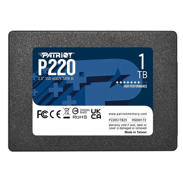 SSD Patriot P220 1TB 2.5" 7mm SATAIII