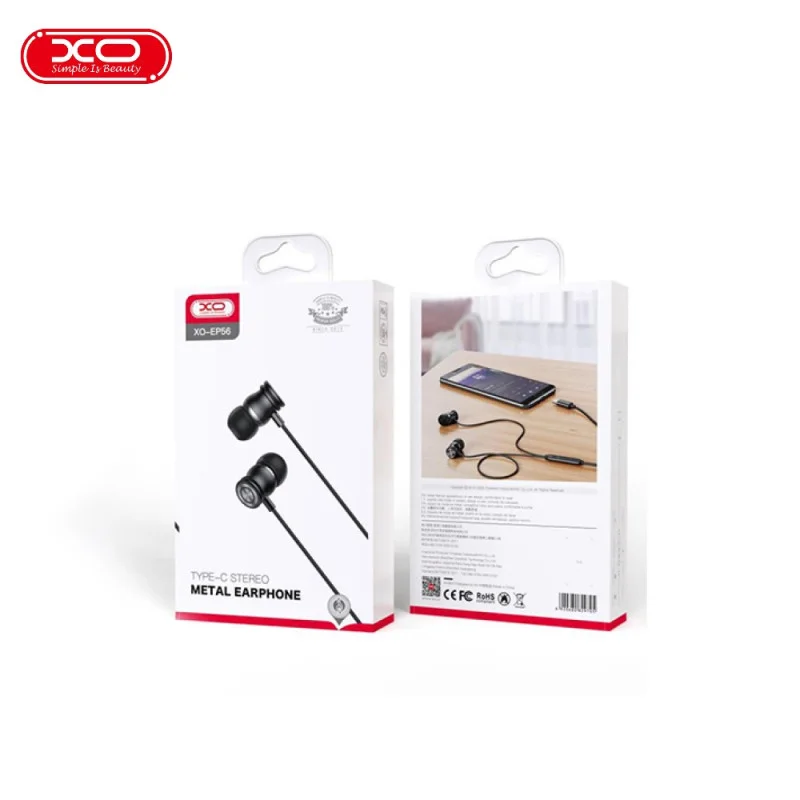 Дротові навушники XO EP56 Golden Shield із роз'ємом Type-C